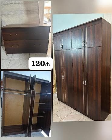 paltar dolab: 120₼ Dolab normal veziyetdedi ölçü 160 en 2.15 hündür üstünde tumba — 1