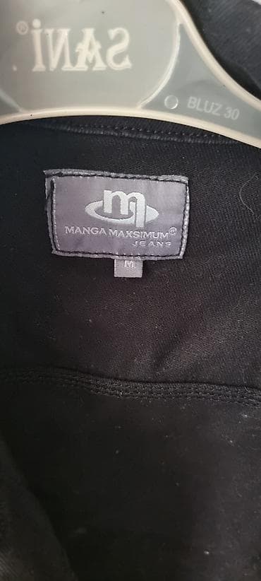 sexsi esyalar: Manga Maksimum Jeans qadın gödəkçəsi - Rəng: qara - Ölçü: M (etiketdə — 2