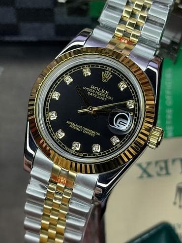 elekron saat: Yeni, Qol saatı, Rolex, rəng - Qızılı — 3