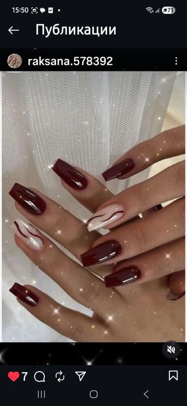 refle saçlar 2020: Manikür, Dırnaq qaynağı, Salonda — 13