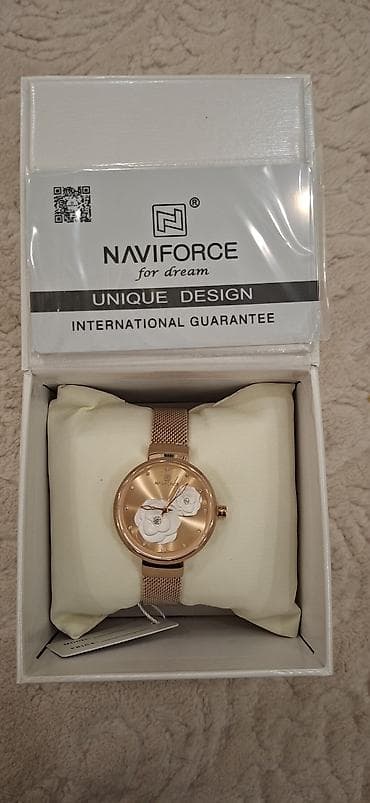 gizil saat: Qol saatı, NaviForce, rəng - Qızılı — 8