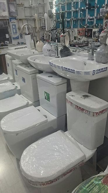 Hamam və sanitar qovşağı üçün komplekt keramik məhsullar - Unitazlar