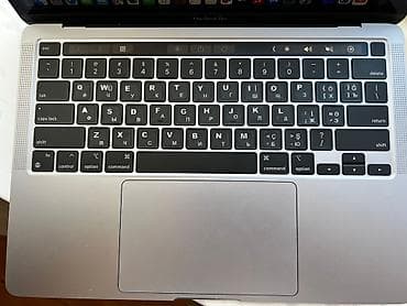 samsung notebook: MacBook M2 Pro, 512 GB yaddaş, 8 GB RAM. Batareya vəziyyəti 98%-dir — 4