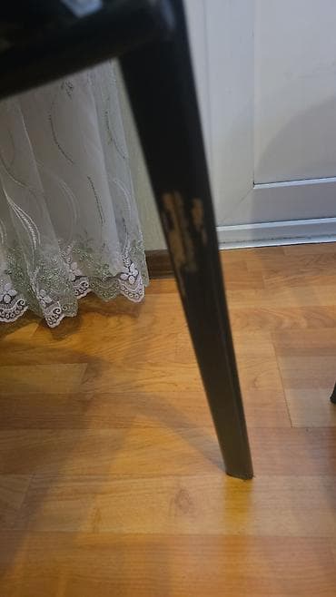 Ofis masaları: Qara rəngli ofis/konfrans stulları – 6ədəd dəst - Model: klassik — 8