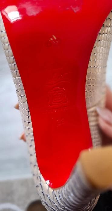 ucuz qizil satisi: Tuflilər, Ölçü: 38, rəng - Bej, Yeni — 5