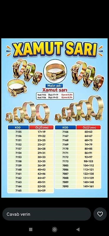 Məhsul: Xamut sarı (boru/qablaşdırma üçün gücləndirilmiş xamut)