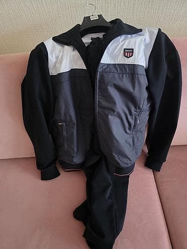 Джинсы: Мужской спортивный костюм, Gant, L, цвет - Черный — 1