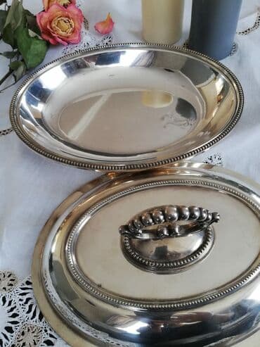 mis samovarlar: Boşqab, 1900 il, Mis — 7