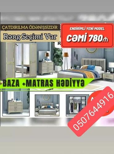 spa natural: İkinəfərlik çarpayı, Termo, Dolab, 2 tumba, Azərbaycan, Yeni — 3