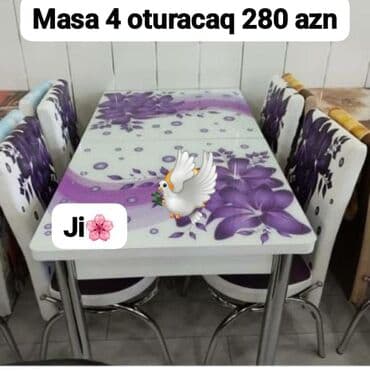 Mətbəx üçün, Yeni, 4 stul