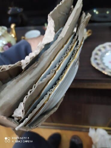 qədim mis qablar: Nahar dəsti, rəng - Ağ — 5