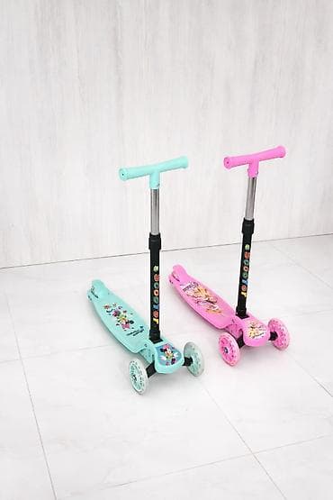 Uşaq skuterləri – 3 təkərli, sükanla yönləndirmə sistemi - Rənglər