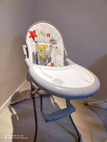 maşa i medved: Uşaq yemək stulu - Yumşaq dəstəklikli oturacaq və arxa hissə — 4