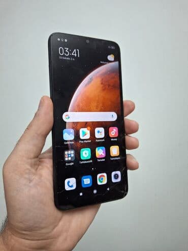 Redmi 9A, 32 GB, rəng - Qara, Qırıq