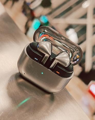 buds 3 pro: İşlənmiş Simsiz (Bluetooth) Qulaqcıqlar, Samsung, rəng - Gümüşü — 2