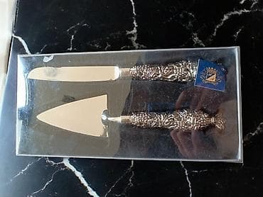 Hediyyelik dest Cengel, bicaq, qasiq. nabor Gümüş üzlük 30sm