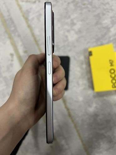 mini android telefonlar: Poco M7, 128 GB, rəng - Gümüşü, Sensor — 5