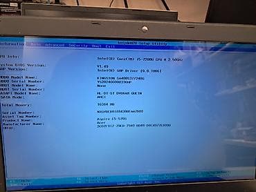 game notebook: İşlənmiş Acer Aspire, 15.6 ", Intel Core i5, 256 GB — 6