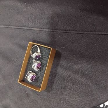 parçadan qadın mokasinlər: Dəstə daxildir: Üzük, Sırğa — 5