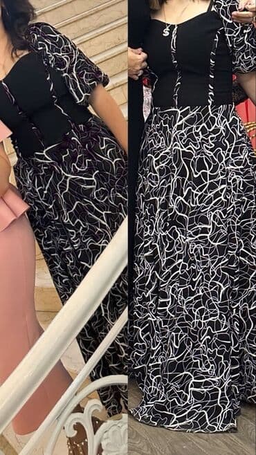 qalin qis donlari: Ziyafət geyimləri – uzun modellər 1) Qara-ağ naxışlı don - Üst hissə — 1