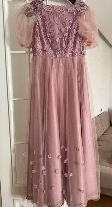 вечернее платье шифоновый: Pudra çaları ilə romantik ziyafət/libas - Model: midi uzunluqda — 1