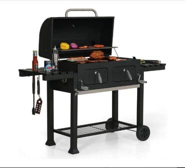 Boçkalar və çəlləklər: Barbekü manqal ✅ Qısa müddətdə bişir ✅ Köz üstündə, birbaşa odda — 1