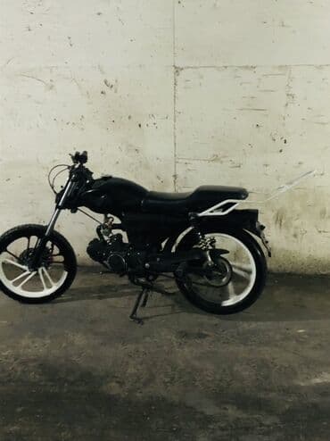 питбайк в баку купить: Tam qara rəngdə motosiklet. Ön və arxa diskləri ağ rəngdədir. Sürmə — 1