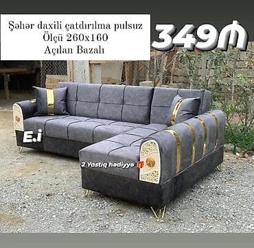 Künc divan, Açılan, Bazalı, Parça, Şəhərdaxili pulsuz çatdırılma — 1