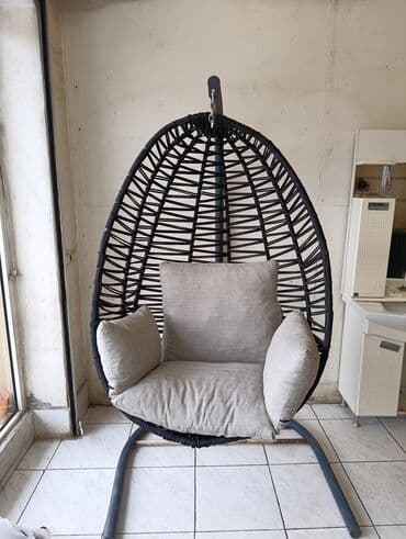 Asma “yumurta” kreslosu - Dizayn: Yumurtavari səbət forması, qara lalafo.az -da Asma “yumurta” kreslosu - Dizayn: Yumurtavari səbət forması, qara