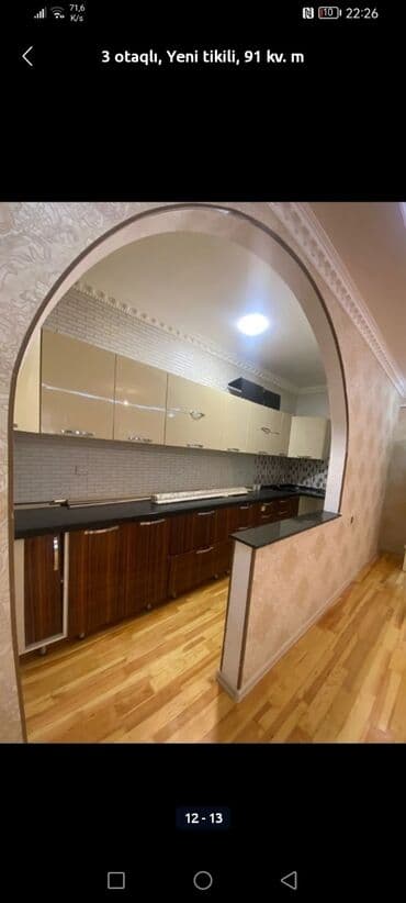 4 комнатные квартиры: 3 otaqlı, Yeni tikili, 91 kv. m — 4