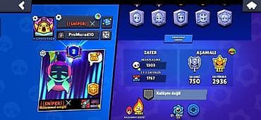 sac aksesuarları: Brawl Stars hesabı - Kupa: 27,916 (Kupa Yolu II rütbə) - Daxili — 4