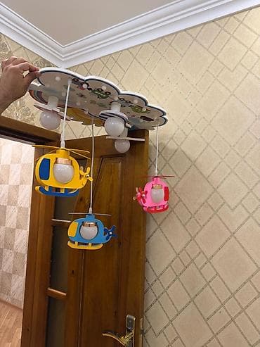 listurlar: Çılçıraq, 6 lampa, Taxta — 4