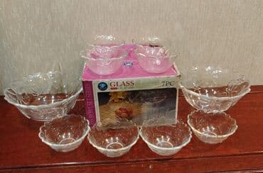 naxış şəkilləri: Şüşə kasalar dəsti – Glass Bowl Set Series - Material: şəffaf şüşə - — 2