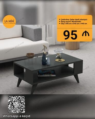 Jurnal masası, Yeni, Açılmayan, Laminat, Dördbucaq masa