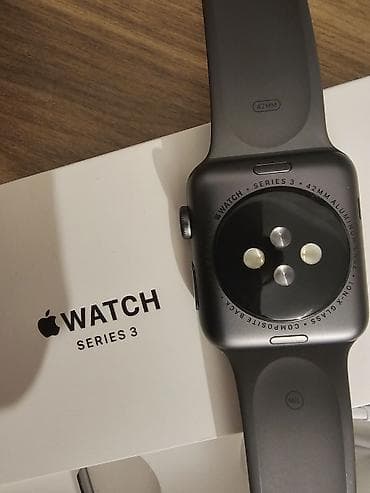 Elektronika: Apple Watch Series 3 – 42 mm, Space Gray (alüminium korpus) — 1