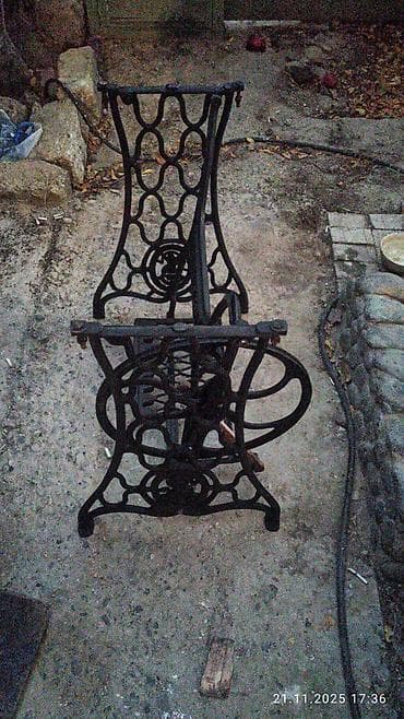 demir masinlar: Məhsul: Singer pedal mexanizmi və dəmir altlıq (tikiş maşını üçün) — 5