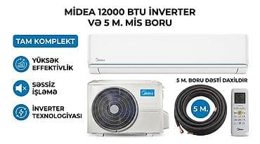 televizorlar smart: Kondisioner Midea, Yeni, 100-dən çox kv. m, Kredit var — 2