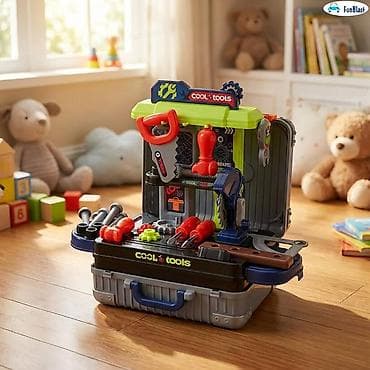 Uşaq üçün “Cool Tools” daşına bilən usta dəsti - Funksional 2‑də‑1 — 4