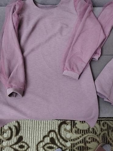 Костюмы: Ana-bala geyim dəsti - Rəng: toz pembe/çəhrayı - Parça: yumşaq — 3