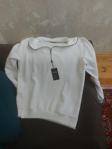 ag xalat: Svitşot, Tudors, M, rəng - Ağ — 2