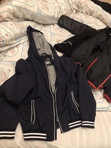 kollec jaketi: Uşaq üst geyimləri dəsti - 3 parça: kapüşonlu yağmurluq, kapüşonlu — 6