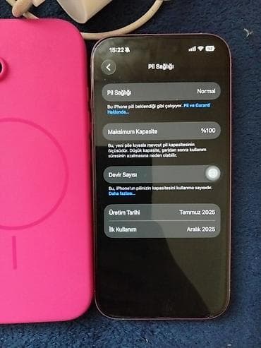 IPhone 16, 128 GB, Çəhrayı, Zəmanət — 3