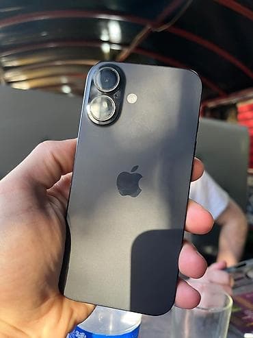 IPhone 16, 128 GB, Qara, Face ID — 1