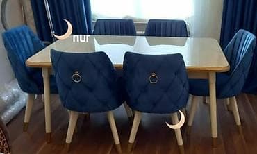 stol stullar: 💥ENDİRİM EDİLDİ💥 ✔Stol 6 stul 720 manat. ✔Sifarişle yığılır ✔Reng — 1