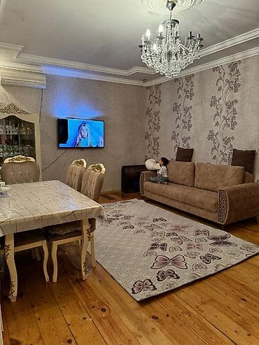 4otaqlı mənzil – geniş və işıqlı daxili planlama ile tam temırlı evdı