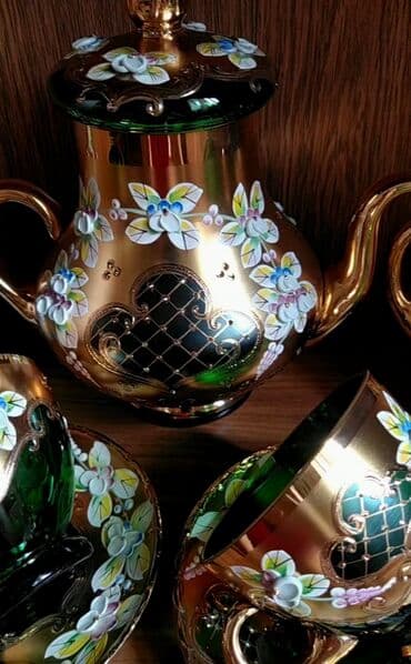 Çay dəstləri və servizlər: Çay dəsti, rəng - Yaşıl — 4