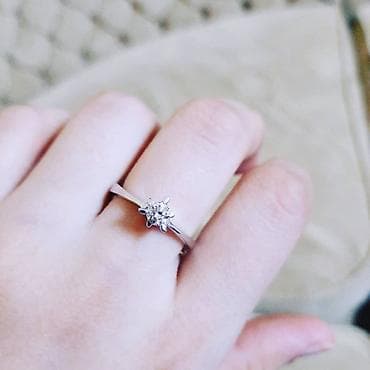 Nişan, Üzük, Ağ qızıl, 750 Əyar, Brilyant, 0-0.25 Karat