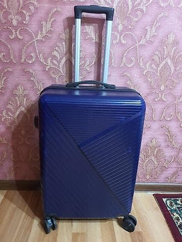 Çamadanlar: Sərt korpuslu səyahət çamadanı - Rəng: tünd göy - Korpus: sərt, yivli — 2