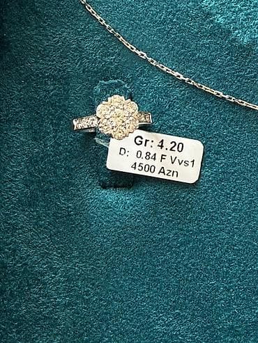 louis vuitton ətir: Bilərzik, Ağ qızıl, 750 Əyar — 1