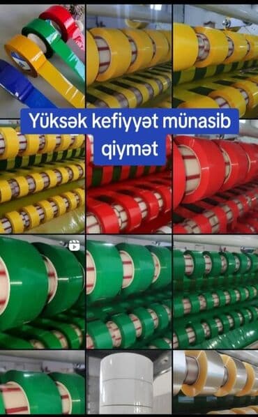 Məhsul: Rəngli yapışqan lentlər (skotch) Təsvir: - Qablaşdırma